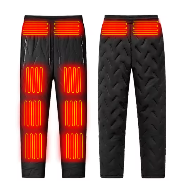 Unisex Electric Heated Trousers 10 Heating Zones Electric Thermal Trousers 3 Temperature Modes Winter Electric Warmer Clothing