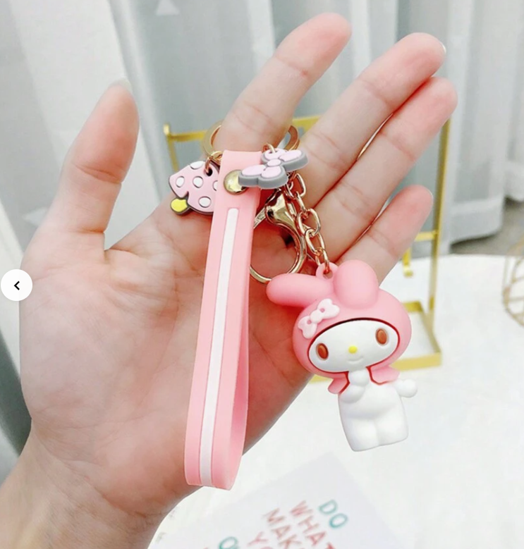 Kawaii Keychain Women Bag Pendant Backpack Melody Accessories Doll Keyring Gift