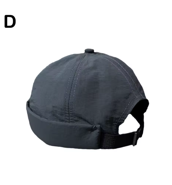 Quick Dry Brimless Hat Lightweight Daily Beanie Mesh Beanie Docker Cap Sailor Rolled Cuff Harbour Hat Casual Skullcap