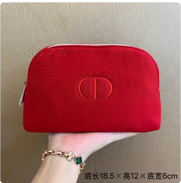 Worth buying! American designer canvas clutch bag with zipper, portable and easy to organize.