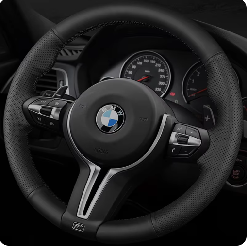 Custom Car Steering Wheel Braid Cover Non-slip 100% Fit For BMW M Sport F30 F31 F34 F10 F11 F07 X3 F25 F32 F33 F36 X1 F48 X2 F39