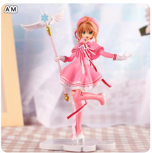 Anime Lovely Pink Beautiful Girl Kawaii Figures Models PVC Two-dimensional Action Figure Collectible Model Doll Toys Girls Toys