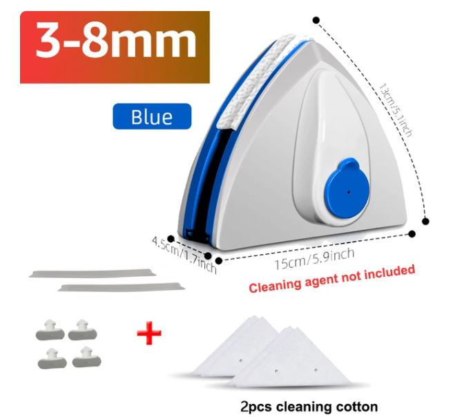 Double Sided Magnet Windows Cleaner Automatic Drainage Wiper Glass Window Washer Household Cleaning Tool For Window Washing