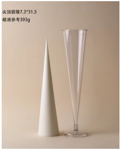 Spire Cone Candle Molds Conjoined Star Plastic Moulds Pyramid and Many Other Large Plastic Candle Molds Plastic Molds