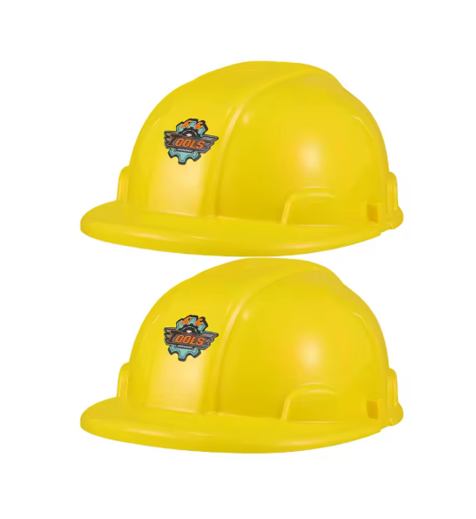 6 Pcs Engineering Safety Toy For Plastic Construction Party Hat Building Plaything Toddler Gift Festive Supplies Role Play