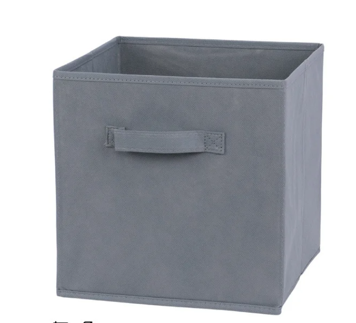 Foldable Fabric Storage box Cube Bins Cloth Organizer storage Baskets Folding Nursery Closet Drawer Features Dual Handles