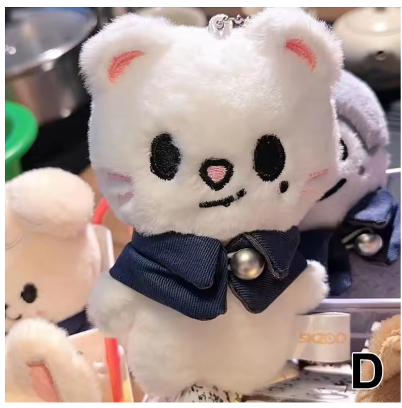 10cm Animal Plush Toys Doll Keychain Cute Doll Plush Keychain Cute Rabbit Dog Chick Pig Stuffed Plush Toys Dolls keyring