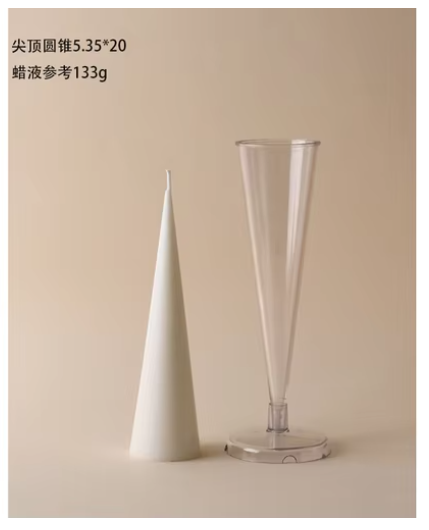 Spire Cone Candle Molds Conjoined Star Plastic Moulds Pyramid and Many Other Large Plastic Candle Molds Plastic Molds