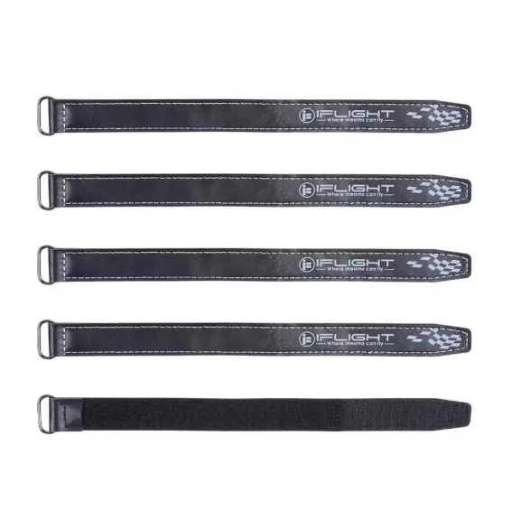 5pcs iFlight 20mm width 20x400mm 20x300mm 20x250mm 20x200mm Microfiber PU Leather Battery Straps/Non-slilp FPV Belt Iron buckle