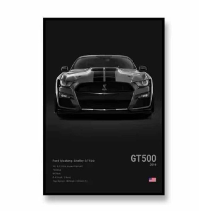 Famous Cars RS3 918 F40 Canvas Wall Art Print Poster GT500 Decoration Painting Home Decor Car Lover Gift Unframed