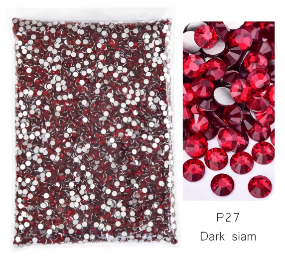 Oleeya Rhinestone High Quality 14400Pcs Wholesale in Bulk SS3-SS20 Flatback Non Hotfix Rhinestone Glitter Crystal for Nail