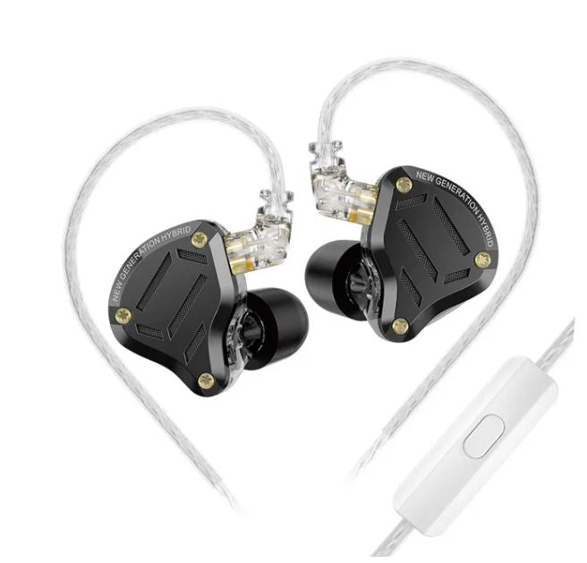 Kz Zs10 Pro 2 Earbuds In-Ears Wired Hifi Earphone Portable Noise Reduction Headsets 4-Level Tuning Switch Mic 3.5mm For Sport