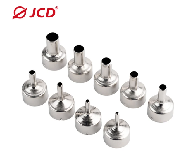 JCD 9Pcs/Set Welding Nozzle For Hot Air Gun Stainless steel Different Sizes Nozzles For 8858 8898 858D 8908 8206 858D Nozzle