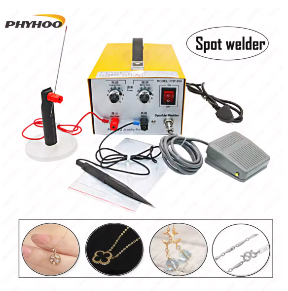 Jewelry spot welding Pulse spot welder Necklace circle welding equipment jewelry making tools