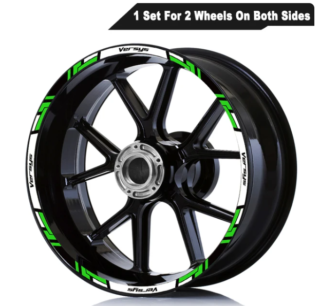 For kawasaki VERSYS 1000 Versys 650 Motorcycle Wheel Stickers Reflective Rim Stripe Tape MotorBike Waterproof Accessories Decals