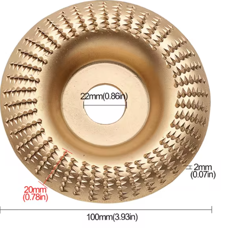 Wood Grinding Wheel Angle Grinder Disc Wood Grinding Polishing Wheel Rotary Disc Sanding Wood Carving Tool Abrasive Disc Tool