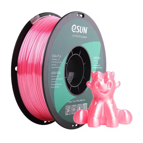 eSUN Silk PLA Filament 1.75mm Silk PLA 3D Printer Filament 1KG (2.2 LBS) Spool 3D Materials for 3D Printers DIY Artwork Printing
