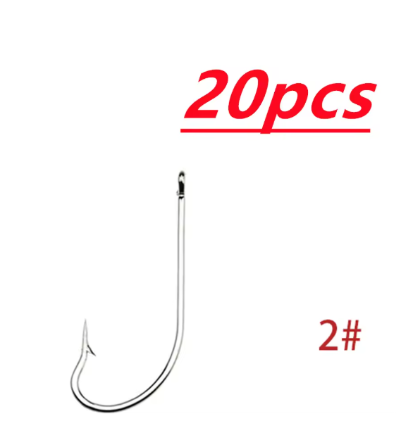 2packs Fishing Hook Tackle Coating High Barbed Carp Fishing Hooks