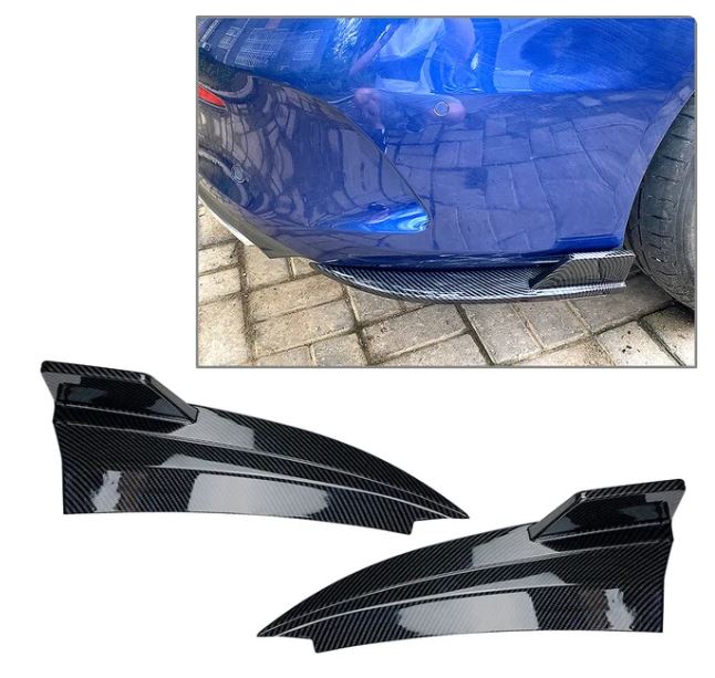 Car Rear Bumper Canard Lip Splitter Side Vent Kit For Mercedes Benz C-Class W205 Coupe C205 2015 2016 2017 2018 2019 2020 2021