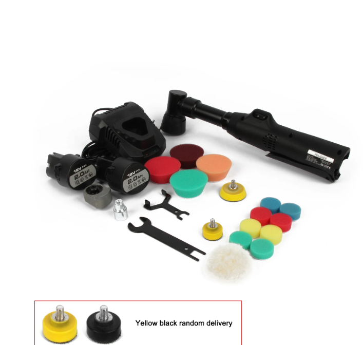 KKMOON Portable Car Polishing Machine Mini Electric Auto Polisher Handheld Rechargeable Car Polishing and Waxing Machine Kit