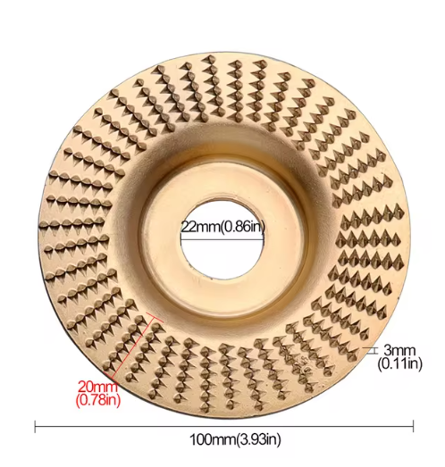 Wood Grinding Wheel Angle Grinder Disc Wood Grinding Polishing Wheel Rotary Disc Sanding Wood Carving Tool Abrasive Disc Tool