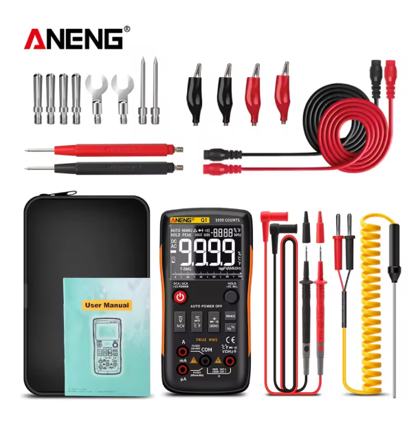 ANENG Q1 Digital Multimeter 9999 Analog Tester True RMS Professional Multimetro DIY Transistor Capacitor NCV Testers Lcr Meter