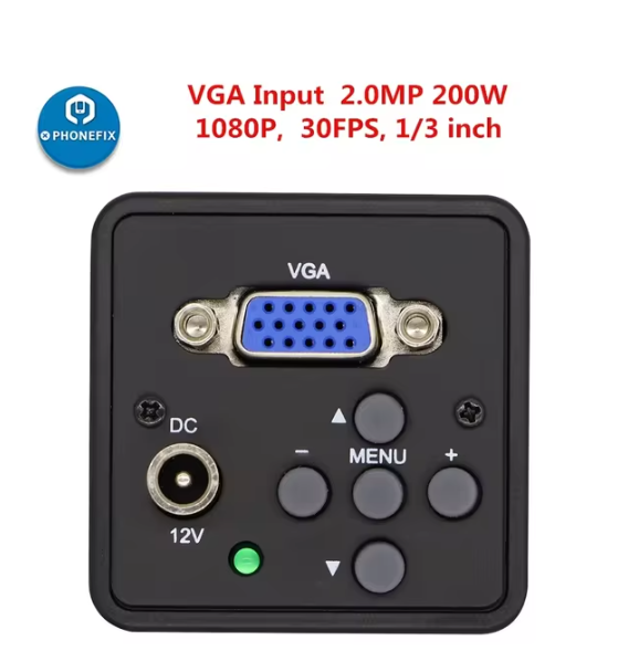 Microscopic Camera Digital Video HDMI Trinocular Microscope Camera 51MP 48MP 38MP VGA HDMI HD USB-C for Phone Electronic Repair