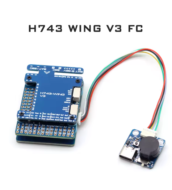 H743 WING V3 fixed wing flight control 2-8S dual gyroscope supports dual cameras