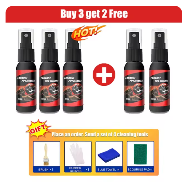 30/120ml Car Exhaust Pipe Cleaner Kit Multi-Purpose Metal Pipe Derusting Spray Rust Remover Car Motorcycle Maintenance