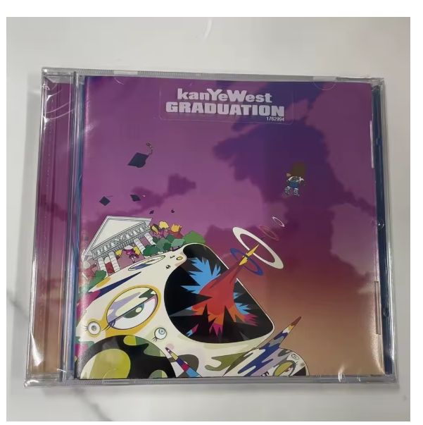 Classic Kanye West Music CD Ye Graduation Album Cosplay Disc CD Car Walkman Soundtracks Box Collection Gifts Party Music