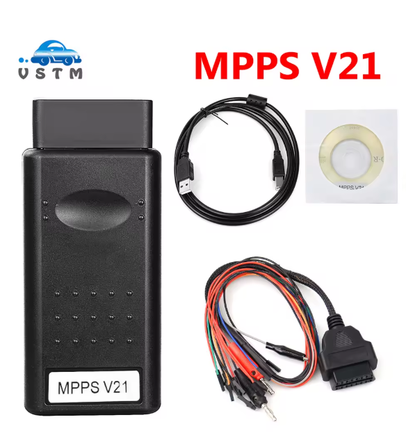 MPPS V21 Newest Version V21.0.1.3 ECU Programmmer Add more Function Than MPPS V18 V16 with Breakout Tricore Cable EEPROM