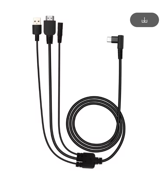 3 IN 1 Cable CB01 CompatibleFor HUION Kamvas Pro 12 / Pro13 / Pro16, Pen Tablet Monitor Cable Replacement