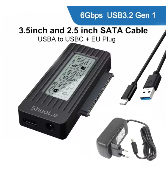 USB 3.2 3.0 to SATA Converter 2.5 Inch SSD HDD Hard Drive External Adapter USB 3.0 to Sata III Cable for Laptop PC Accessories