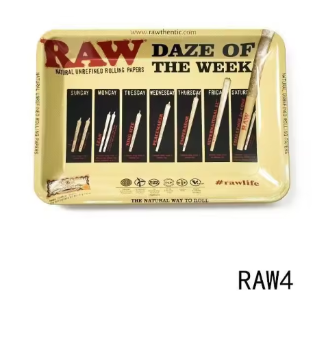 18*12.5cm Tobacco Dry Herb Vape Rolling Tray Cigarette Smoking Tool Lighter Metal Ashtray