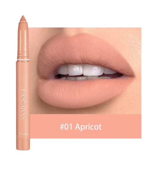 12 Colors Matte Lipstick Pen Nude Pink Matte Solid Lip Stain Waterproof Long Lasting Lipstick Pencil Lip Liner Pen Beauty Makeup