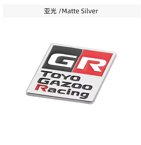 Car Sticker GR Gazoo Racing Logo Badge Emblem Decal for Toyota HV YARiS GRMN 86 GR Sport RZ RC RS Prius Lexus Harrier GR Sticker