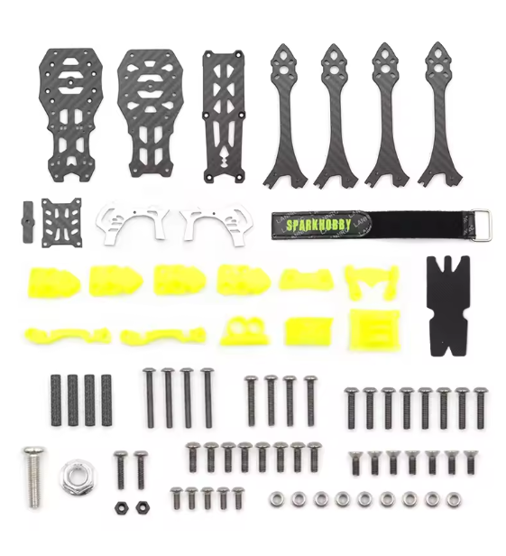 MARK5 Mark 5 5inch Carbon Fiber Frame 225mm Wheelbase 5mm Arm with 3D Printout For RC 5inch propeller FPV Freestyle Drones DIY