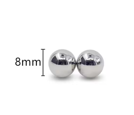 2Pcs Nipple Clip and Studs Magnet Orbs Personal Fake Nipple Piercing Ring Powerful Magnet Non Piercing Giant Magnet Balls Women