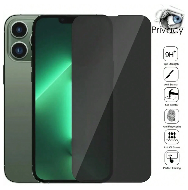 9H Hardness Privacy Screen Protector With Tempered Glass For IPhone14/14Plus/14Pro/14Pro Max,IPhone13/13Mini/13Pro/13Pro Max,IPhone12/12Mini/12Pro/12Pro Max,IPhone11/11Pro/11Pro Max,IPhoneX/XS/XS Max,IPhone 8/8Plus/7/7Plus