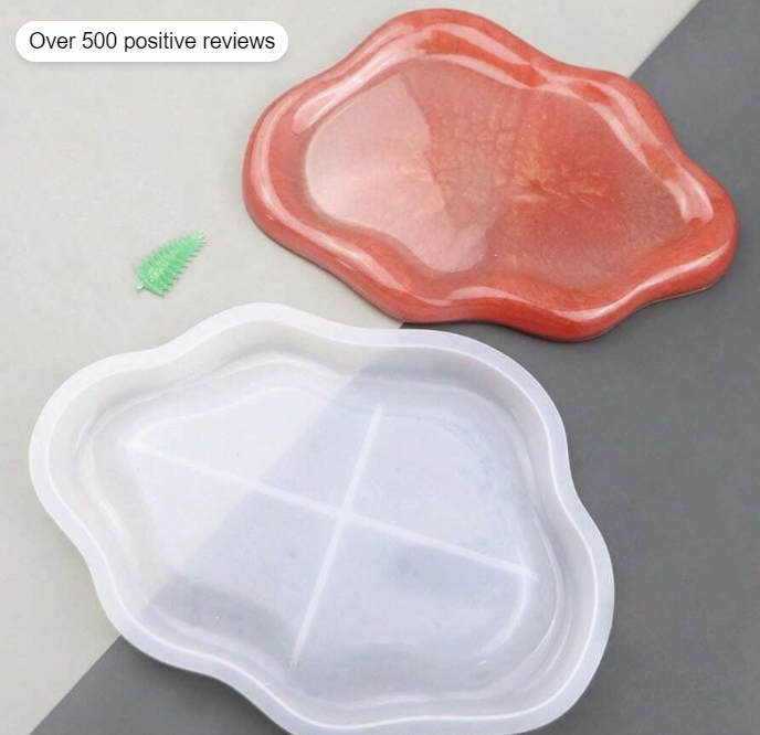 1pc Individual Cloud Silicone Molds For DIY Crystal Resin Tray, Cup Mat Making Various Designs Available