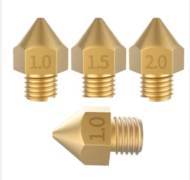 Kingroon High Quality Hardened Steel Nozzle High Temperature 3D Printing Carbon Filament 3D Printer Parts for E3D Hotend