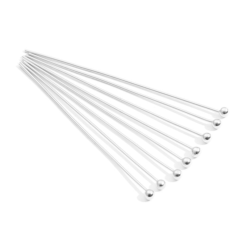 DIY Copper Ball Needle: Handmade Round-tipped Needle, Antique-style Hairpin, Hair Accessories, Earrings, Necklaces, and Jewelry Making Materials