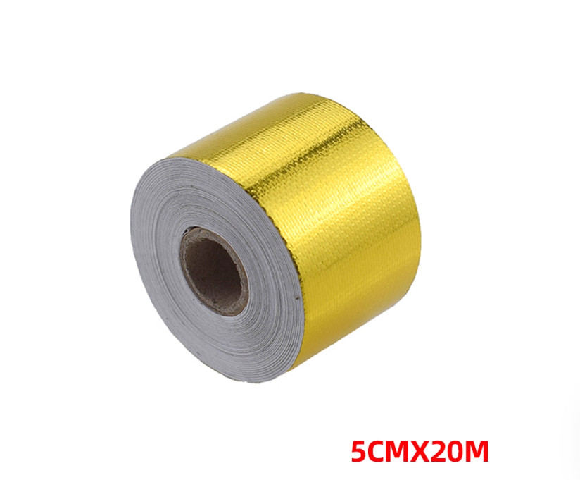 Automobile air intake system aluminum foil cotton wrapping cloth high quality high temperature resistant air intake aluminum tube self-adhesive golden insulation cotton
