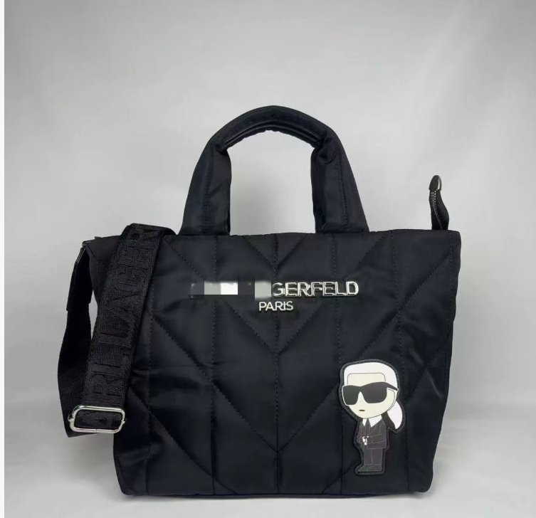 New Korean style nylon down bag for women, versatile casual large capacity shoulder bag.