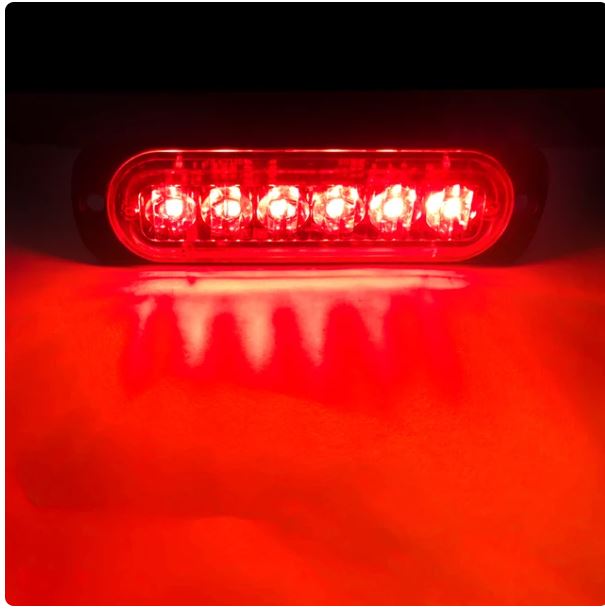 Led Strobe Light Flashing Grille Lights Car Emergency Light 6LED Warn Light Police Lights For Car TRUCK Strobe Led Light 12V 24V