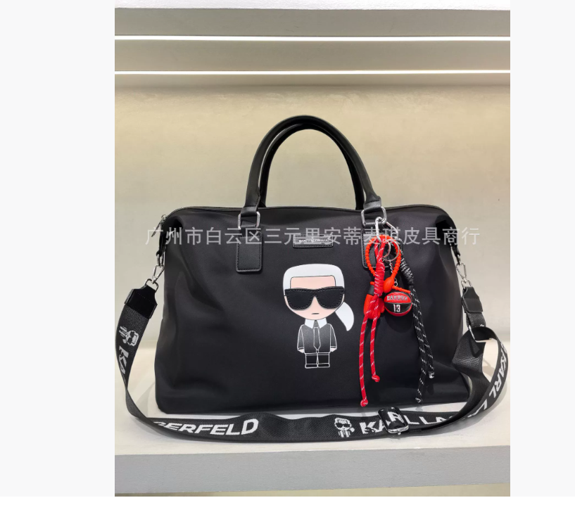 Cross-border foreign trade 2025KARL travel bag printed waterproof nylon new large capacity neutral bag Lafayette bag
