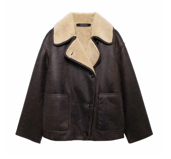 KASLEAD New Women's European and American Style Fashionable Simple Versatile Casual Reversible Jacket 3548246