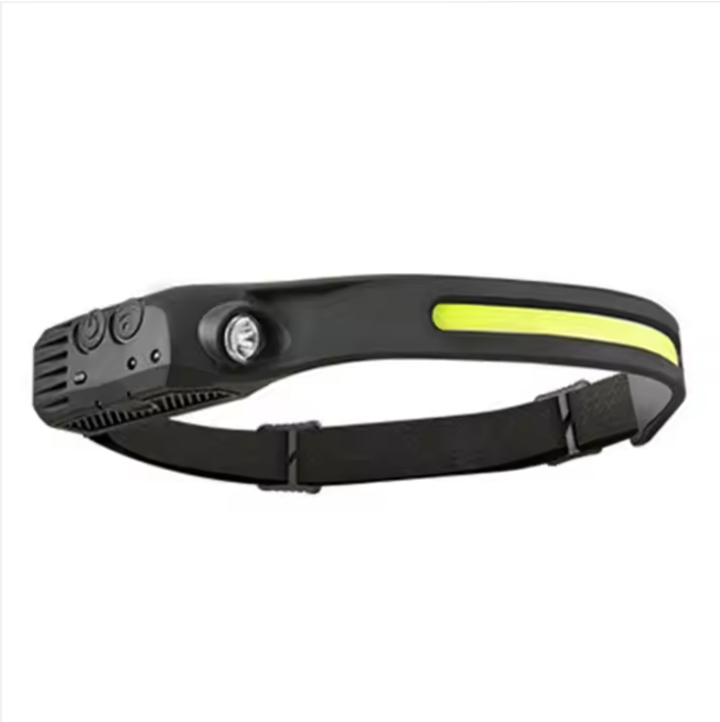 COB LED Headlamp Rechargeable Headlight Torch Work Light Bar Head Band Lamp