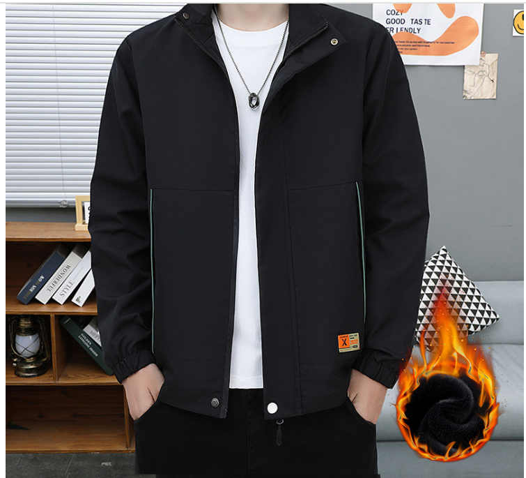 Hot sale casual jacket for men 2024 new spring and autumn coat for men youth fashion jacket stand collar top spring style