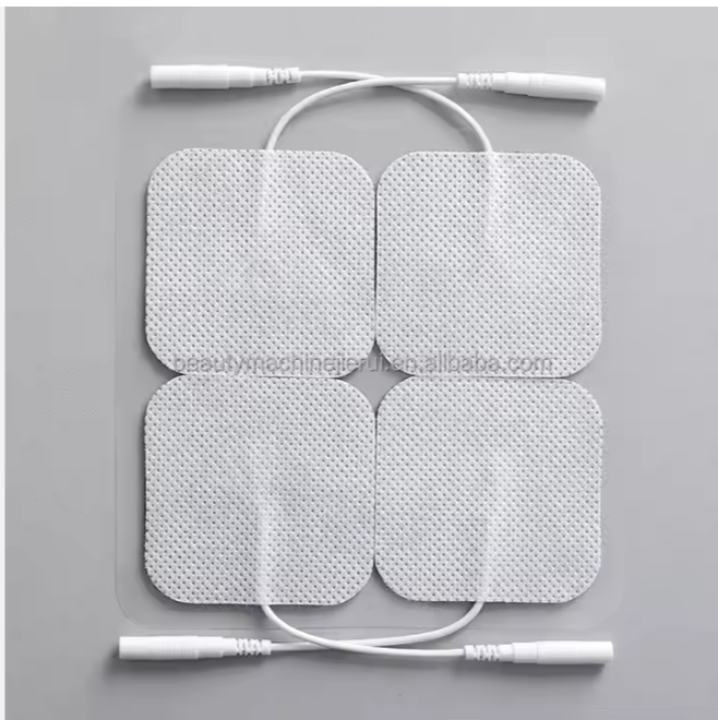 Tens Adhesive Electrodes 2" X 2" Premium Re-Usable Self Adhesive Electrode Pads for TENS/EMS Unit Fabric Backed Pads
